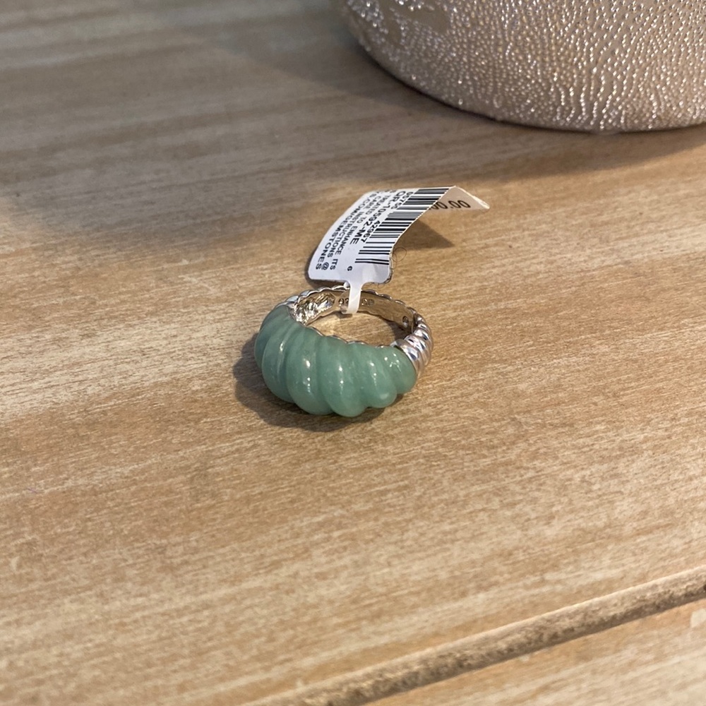 New Bridge Cultured Pearl Jade Shrimp Ring